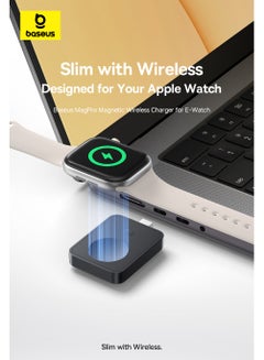 Baseus USB C Apple Watch Charger Magnetic【2025 Upgraded】 Made for Apple Watch, Small and Portable, iWatch Magnetic Wireless Fast Charger, Fast Magnetic USB-C Charging Compatible with Apple Watch Ultra, Series 10/9/8/7/6/5/4/3/2/1, SE/SE2, Ultra/Ultra2, Compact and Travel-Friendly Design for All Apple Watch Models Black  - Image 2