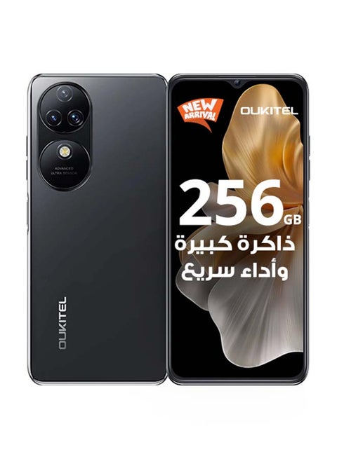 جوال C38 ثنائي الشريحة بذاكرة رام 24 جيجابايت وذاكرة داخلية 256 جيجابايت لون اسود يدعم 4G LTE  - إصدار الشرق الأوسط