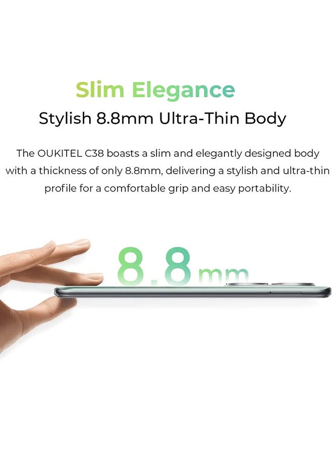 أوكيتل - C38 Dual SIM White 24GB RAM 256GB 4G  - Middle East Version - Image 1