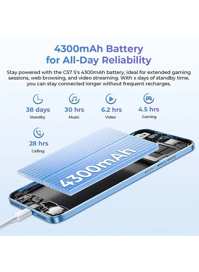 أوكيتل - C57S Dual SIM Blue 2+6GB RAM 64GB 4G  - Middle East Version - Image 1