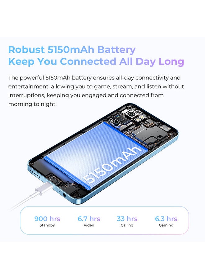 أوكيتل - C58 Dual SIM Blue 4+12GB RAM 128GB 4G  - Middle East Version - Image 1