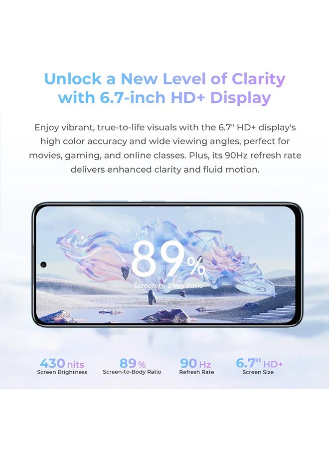 أوكيتل - C58 PRO Dual SIM Blue 6+18GB RAM 256GB 4G  - Middle East Version - Image 1