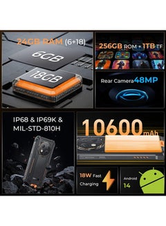 G1 RUGGED PHONE Black 6+12 GB RAM 256GB 4G  - Middle East Version - pnsku/N70142170V/45/_/1737032671/1a86ffbf-05b1-4b1c-b9eb-a1a183b63252