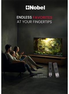 Nobel Nobel 50 Inch UHD VIDAA Smart TV | 4K UHD Resolution | Netflix & YouTube Certified | Voice Control | Bluetooth & Wi-Fi | Multiple HDMI & USB Ports UHD50VID Black  - Image 2