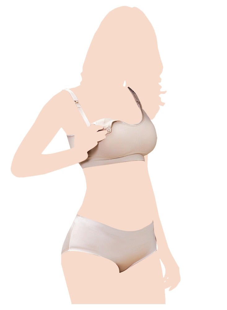 صنفينو Breastfeeding Nursing Bra - Skin 75B - Image 1