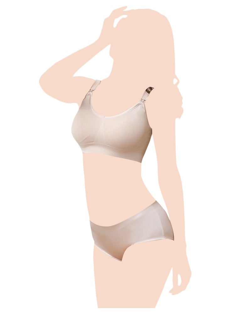 صنفينو Breastfeeding Nursing Bra - Skin 75B - Image 5