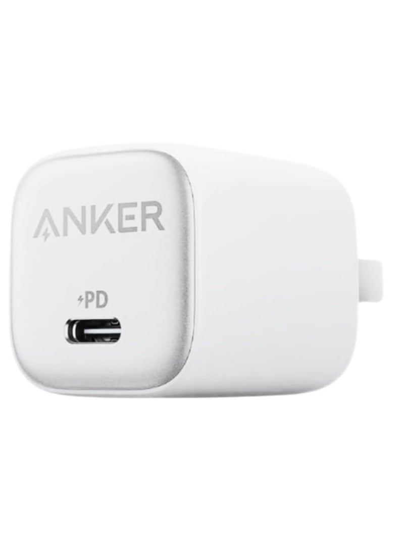 Anker - Zolo 35W A2696 Charger With Compact & Foldable Design, 35W Fast Charger for iPhone 15/14/13/12 Series, Samsung S24 / S23, MacBook Air, Pixelbook, iPad Pro, & Mor White - Image 1