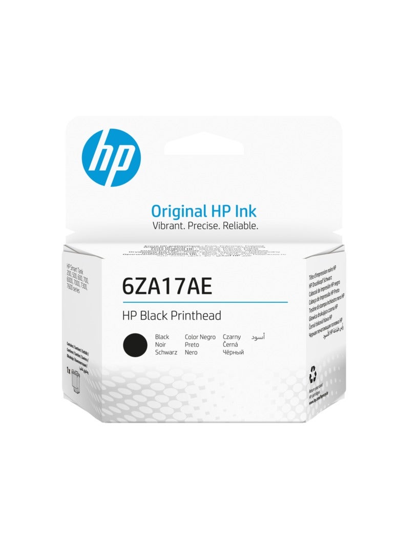 HP Smart Tank Black Printhead  6ZA17AE - GT Print heads work with Smart Tank 500, 515, 516, 519, 530, 580, Smart Tank 520 All-in-One Tank 615 Black  - Image 1
