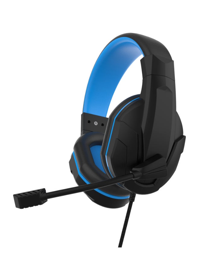 nacon - GH-110ST Wired Stereo Gaming Headset Over Ear Headphones with Noise Cancelling Mic, Compatible with PS5, PS4, Xbox One, PC, Mac, Computer, Laptop (Black) - Image 1