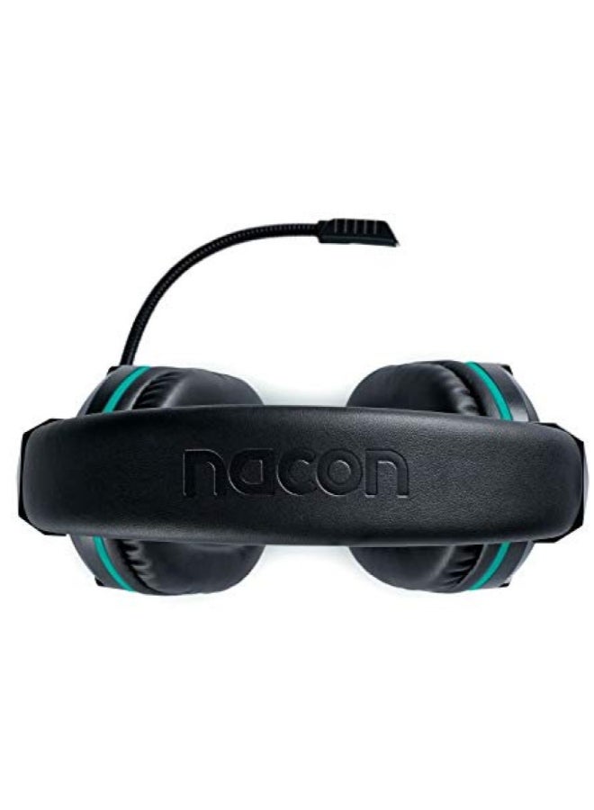 nacon - GH-110ST Wired Stereo Gaming Headset Over Ear Headphones with Noise Cancelling Mic, Compatible with PS5, PS4, Xbox One, PC, Mac, Computer, Laptop (Black) - Image 1
