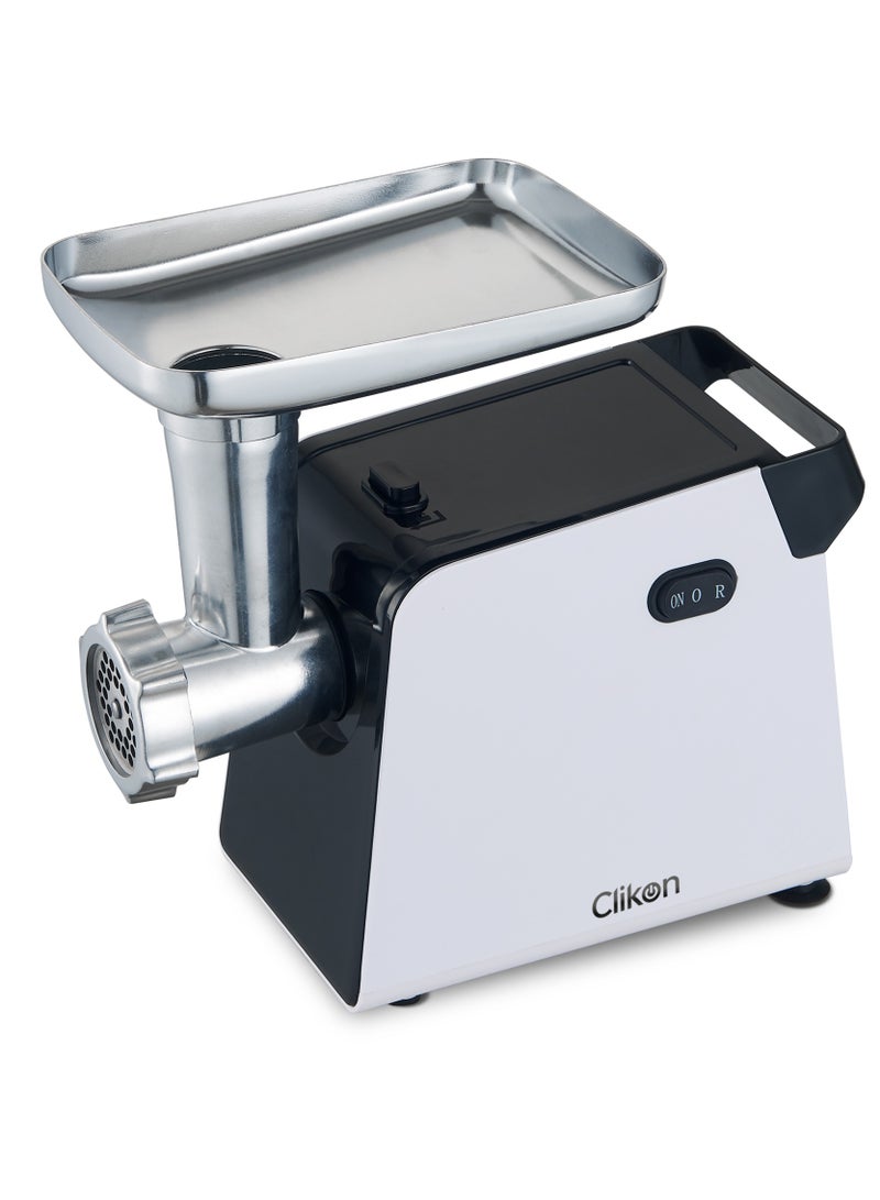 كليكون Electric Meat Grinder With Forward & Reverse Functions 100% Copper Motor 400 W CK2692 Black/Silver  - Image 5
