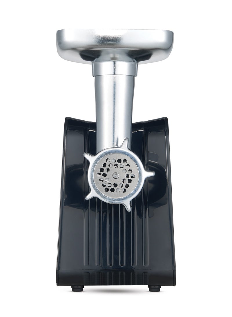 كليكون Meat Grinder 500W Powerful Metal Body Meat Mincer with Feed Tube Pusher, 3 Stainless Steel Screens for Fine, Medium & Coarse Results 500 W CK2693 Black/Silver  - Image 4