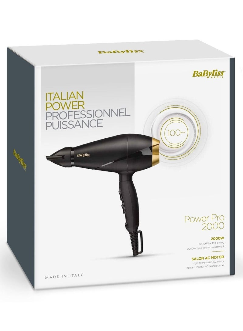 BaByliss Hair Dryer, 2000W, 3 Temperatures, Black Gold - 6704E with Babyliss Berry Crush 230 Hair Straightener, 140-230 Degree, Pink- ST2183PSDE - Image 5