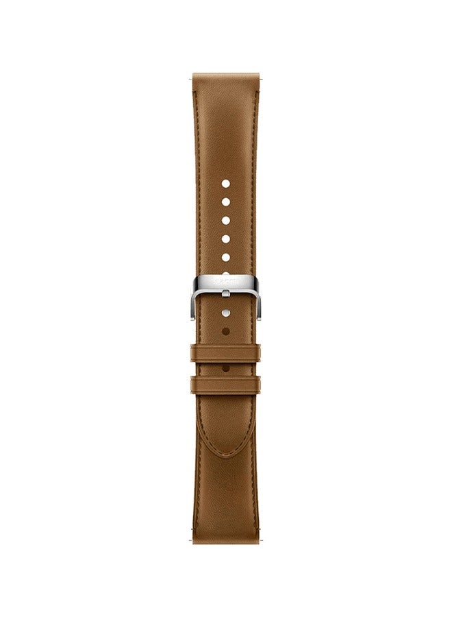 Xiaomi - Watch Leather Strap Compatible With Watch BHR7679GL, Brown Brown - Image 1