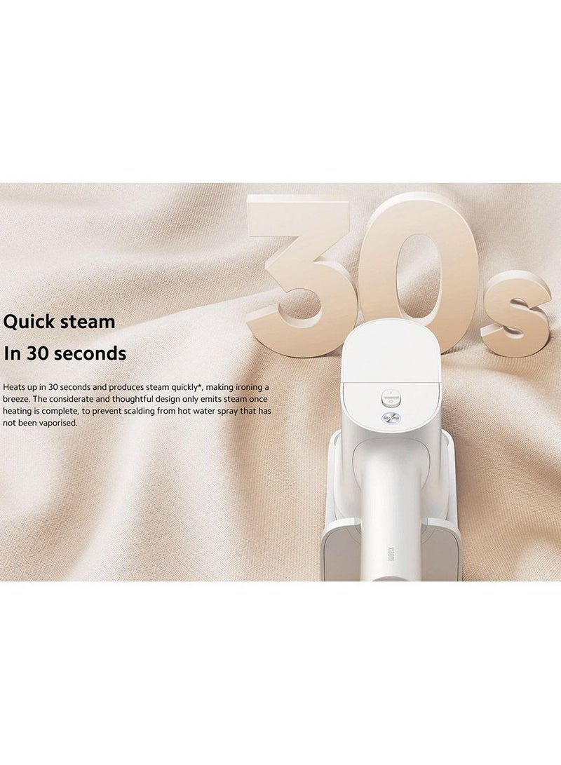 Xiaomi Handheld Steam Iron 1200W – Fast Heating, 150ml Water Tank, Compact & Portable, Vertical Steaming, Adjustable Temperature, Continuous Steam Flow, Auto Shut-Off, Ideal for Home & Travel – White 150 ml 1200 W BHR9026GB White - Image 5
