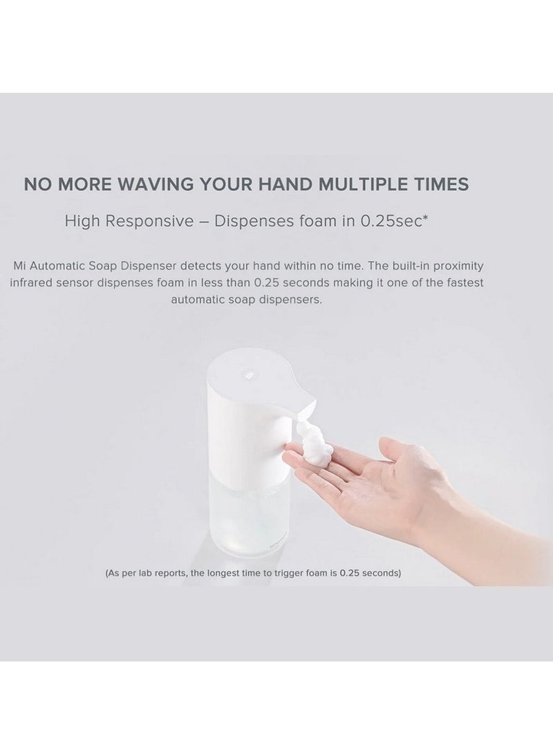 شاومي - Mi Automatic Foaming Soap Dispenser BHR4558GL - Touchless, Hygienic & Efficient with Infrared Sensor, Rich Foam, Energy-Saving Design, Ideal for Homes, Offices & Bathrooms - White BHR4558GL White - Image 1
