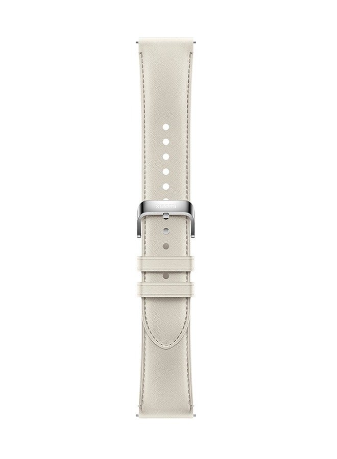 Xiaomi Watch Leather Strap Compatible with Watch (Model BHR8038GL) – White White - Image 3