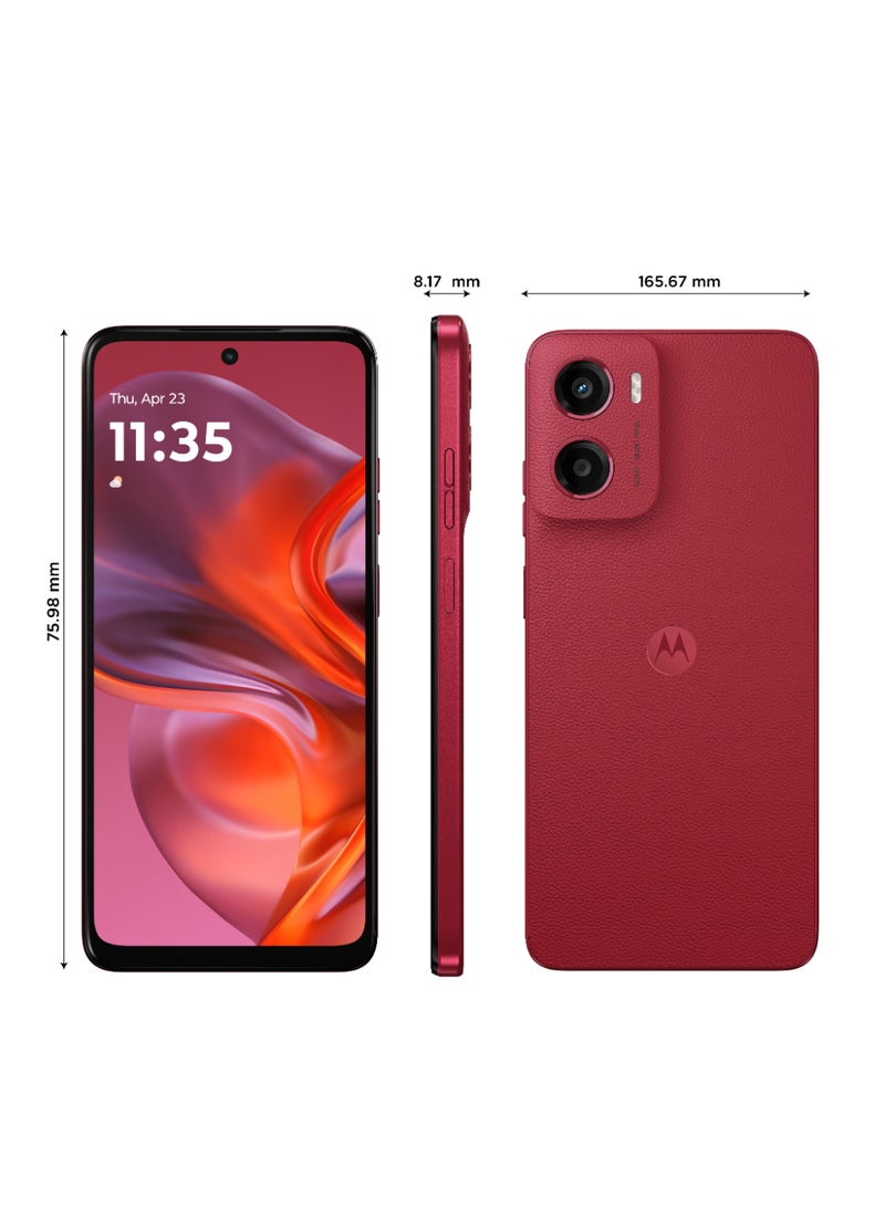 موتورولا - G05 4G Dual SIM Plum Red 4GB RAM 128GB - Middle East Version - Image 1