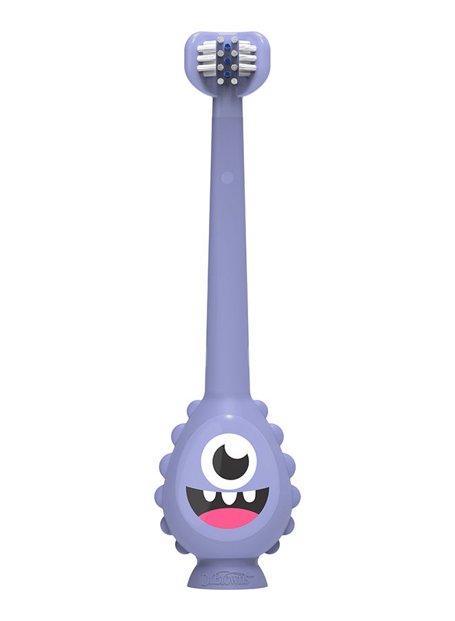 دكتور براونز ToothScrubber Toddler Toothbrush - Monster, 1 Piece, 1 To 4 Years - Image 2