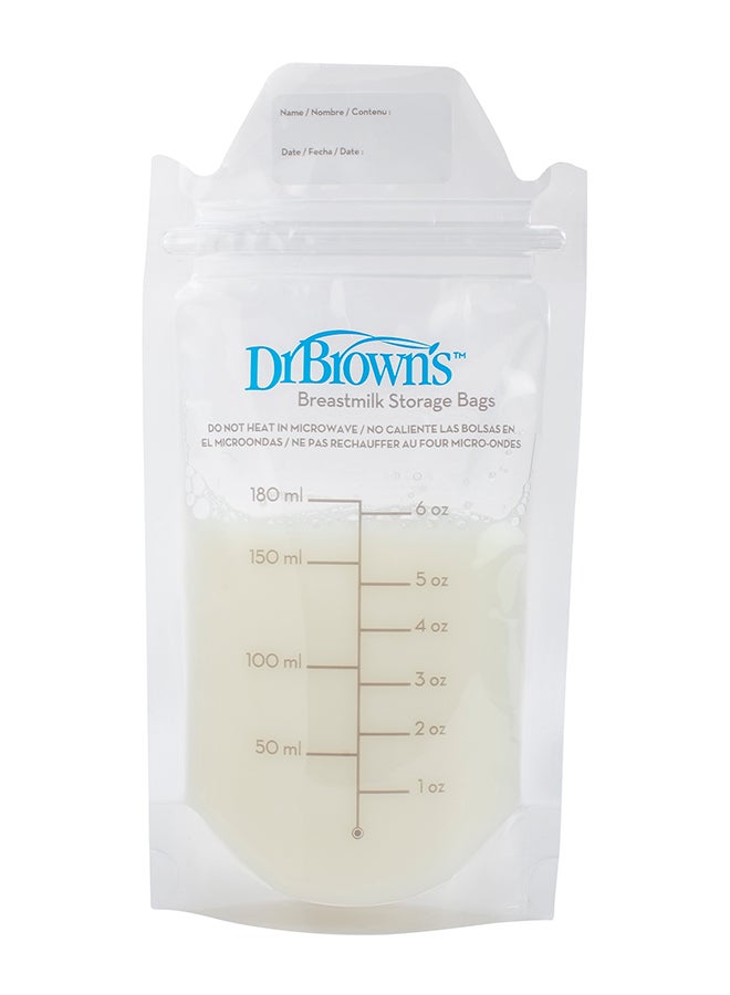 دكتور براونز Pack Of 50 Breastmilk Storage Bags 180 ML  - Image 2