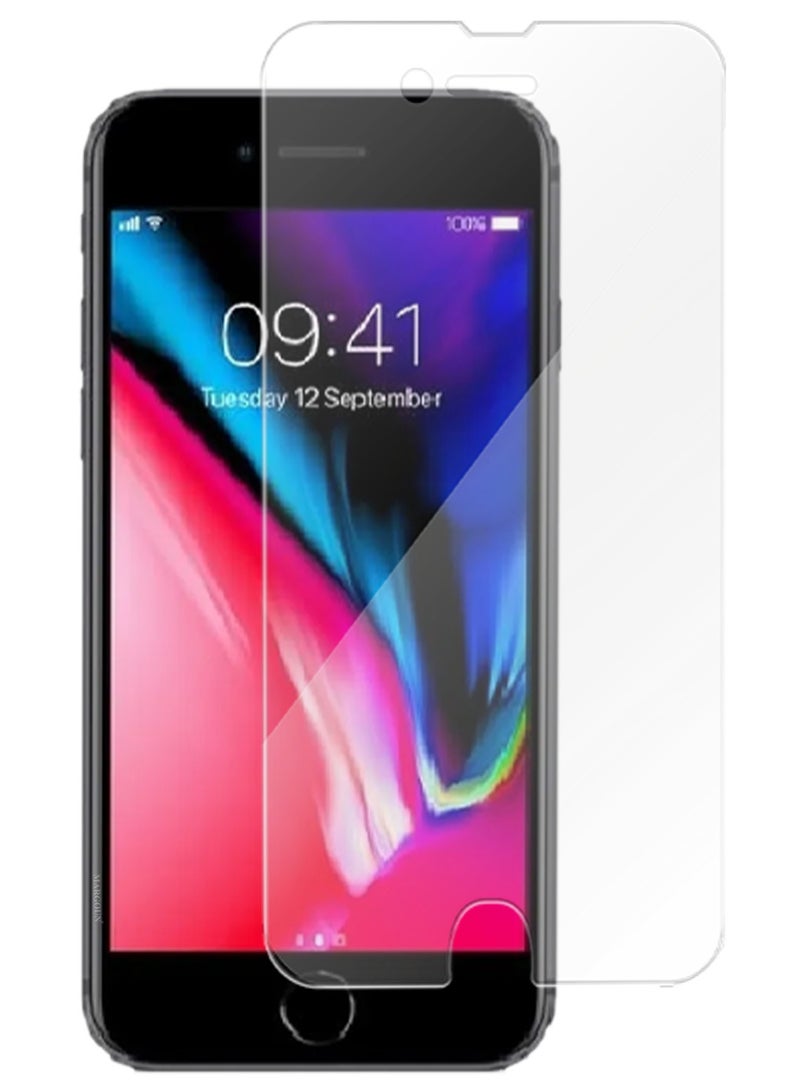 مارجون (For Apple iPhone 8)  Screen Protector Shockproof Anti Bubble Tempered Glass - Clear-1 - Image 1