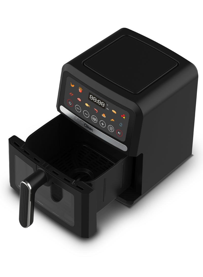كليكون Digital Air Fryer 5 L Multi-Function for Frying, Baking, Grilling, Roasting, Safety Lock, Cool Touch Handle, 5 L 1500 W CK367 Black - Image 3