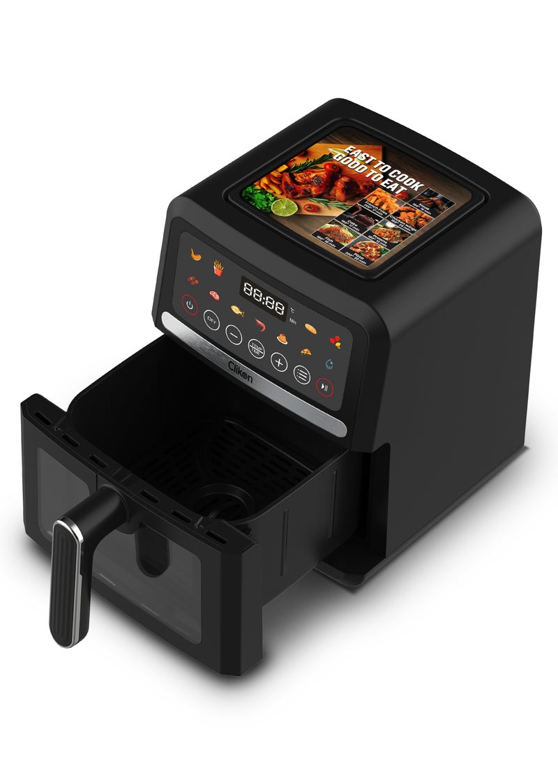 كليكون Digital Air Fryer 5 L Multi-Function for Frying, Baking, Grilling, Roasting, Safety Lock, Cool Touch Handle, 5 L 1500 W CK367 Black - Image 2