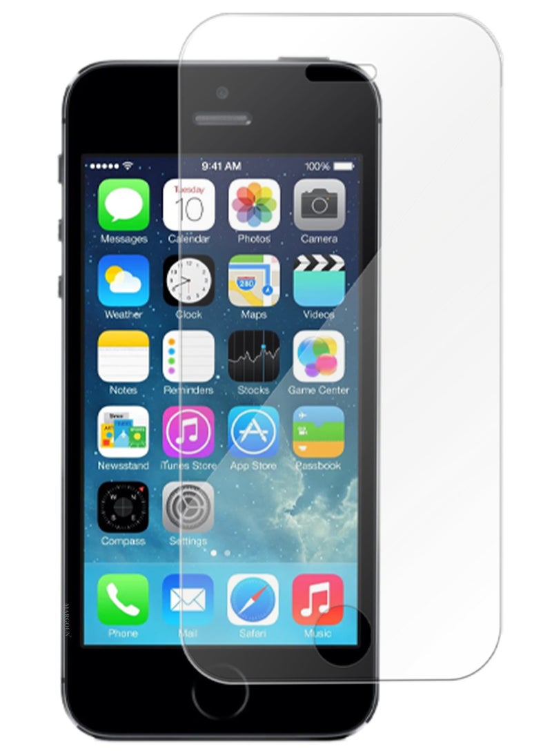 مارجون (For Apple iPhone 5s)  Screen Protector Shockproof Anti Bubble Tempered Glass - Clear-1 - Image 1