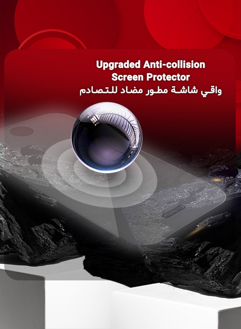 MARGOUN (For Apple iPhone 5s) 2Packs,  Screen Protector Shockproof Anti Bubble Tempered Glass Clear-2 - Image 2