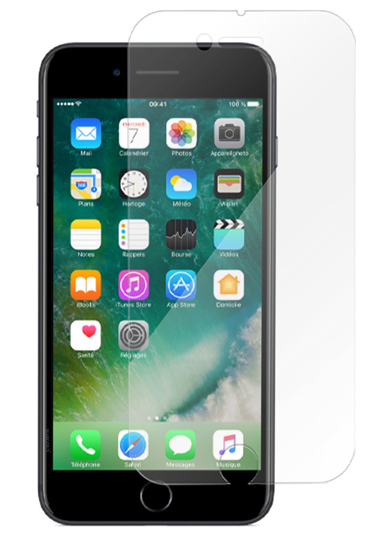 MARGOUN (For Apple iPhone 8 Plus)  Screen Protector Shockproof Anti Bubble Tempered Glass - Clear-1 - Image 1