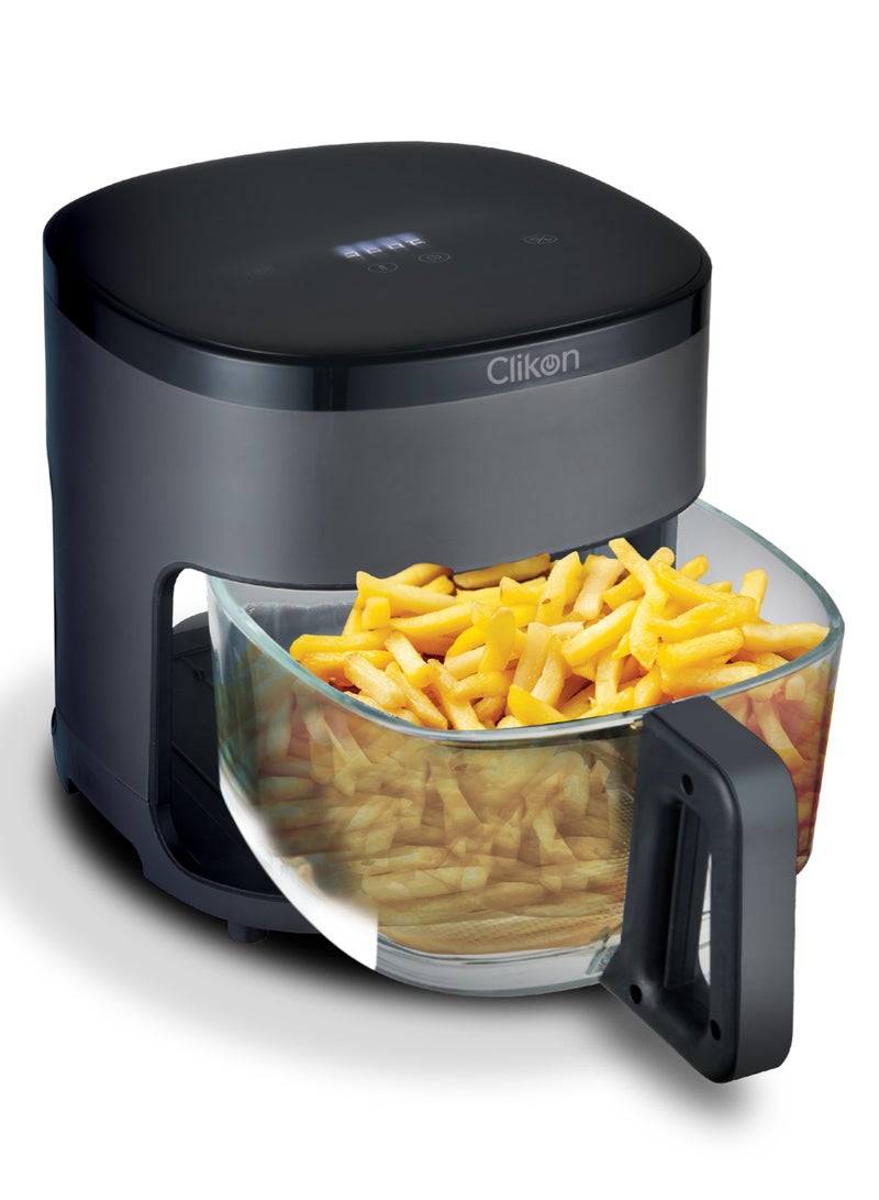 كليكون Digital Air Fryer 4.2 L Multi-Function for Frying, Baking, Grilling, Roasting, Safety Lock, Cool Touch Handle 4.2 L 1500 W CK354 Black  - Image 2