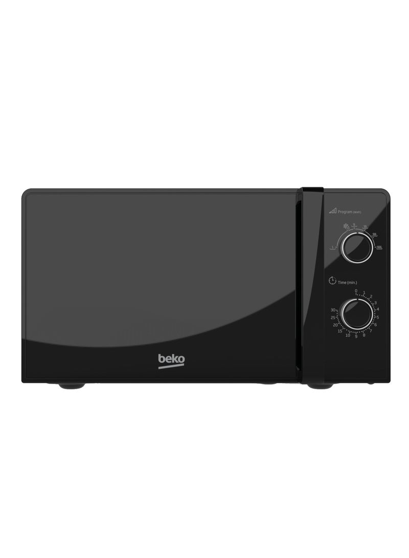 بيكو Freestanding Microwave 700 W, 20 L, Mechanical, Black, MOC20100BFB 20 L 700 W MOC20100BFB Black  - Image 1