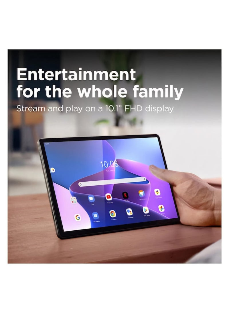 لينوفو - Tab M10 Kids10.1-inch 4GB RAM 64GB Wi-Fi Storm Grey With Blue Bumper Case - Image 1