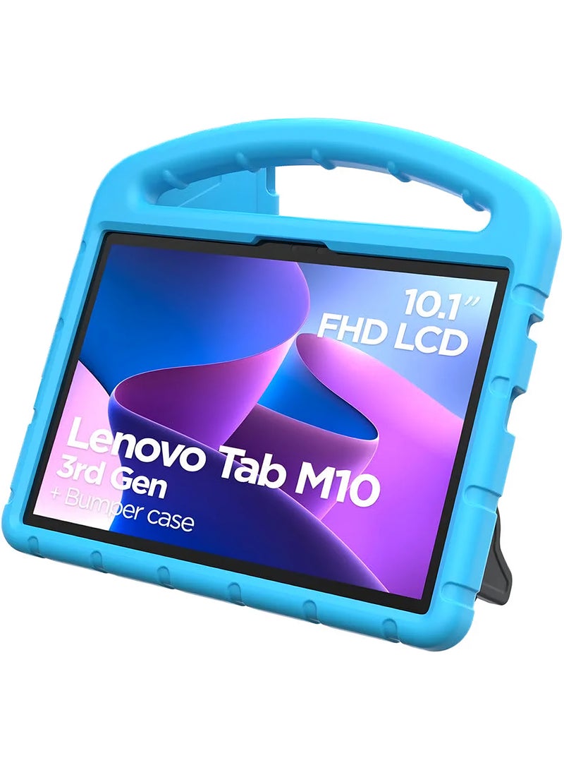 لينوفو - Tab M10 Kids10.1-inch 4GB RAM 64GB Wi-Fi Storm Grey With Blue Bumper Case - Image 1