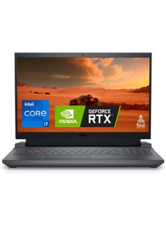 DELL G15 5530 Gaming Laptop With 15.6-Inch FHD Display, Core i7-13650HX Processor/16GB RAM/1TB SSD/8GB NVIDIA GeForce RTX 4060 Graphics Card/Windows 11 Home English Dark Shadow Gray  - Image 1