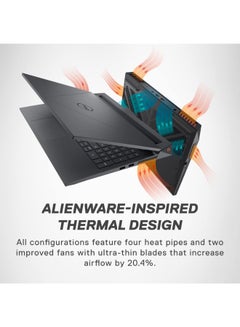 DELL G15 5530 Gaming Laptop With 15.6-Inch FHD Display, Core i7-13650HX Processor/16GB RAM/1TB SSD/8GB NVIDIA GeForce RTX 4060 Graphics Card/Windows 11 Home English Dark Shadow Gray  - Image 5