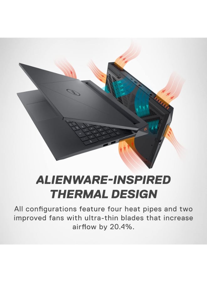 DELL G15 5530 Gaming Laptop With 15.6-Inch FHD Display, Core i7-13650HX Processor/16GB RAM/1TB SSD/8GB NVIDIA GeForce RTX 4060 Graphics Card/Windows 11 Home English Dark Shadow Gray  - Image 5