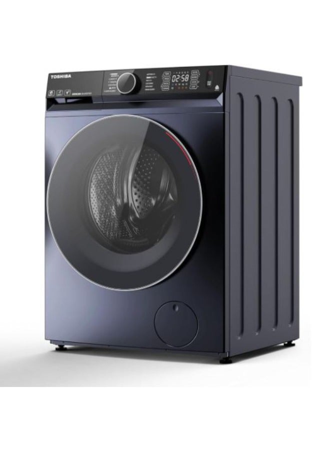 Toshiba Washing Machine Inverter  with Dryer, Front Load, 9 kg, Morandi Grey - TWD-BM100GF4EG-MK 9 kg TWD-BM100GF4EG-MK Morandi Grey  - Image 2