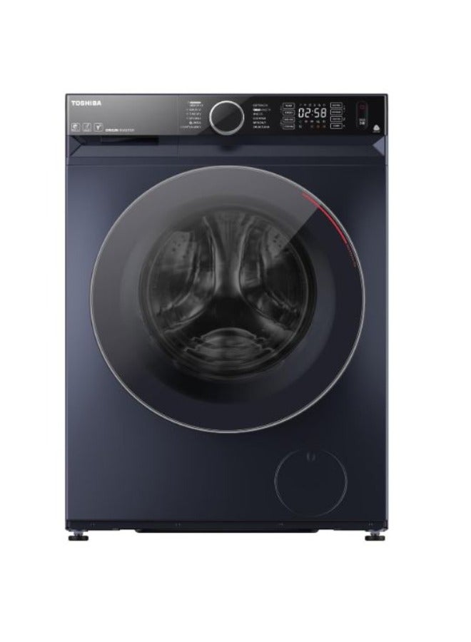 Toshiba Washing Machine Inverter  with Dryer, Front Load, 9 kg, Morandi Grey - TWD-BM100GF4EG-MK 9 kg TWD-BM100GF4EG-MK Morandi Grey  - Image 1