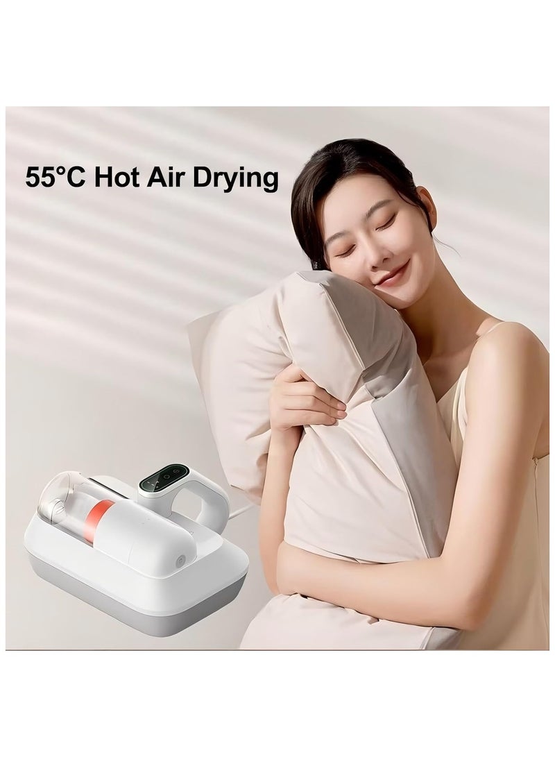شاومي Dust Mite Vacuum Cleaner Pro 14kpa High Suction, 600W, UV Sterilization, Ultrasonic Mite Removal, Hot Air Drying, Smart LED Sensor, Electric Spiral Roller Brush, Advanced Filtration – White 400 W BHR8942GB White  - Image 5