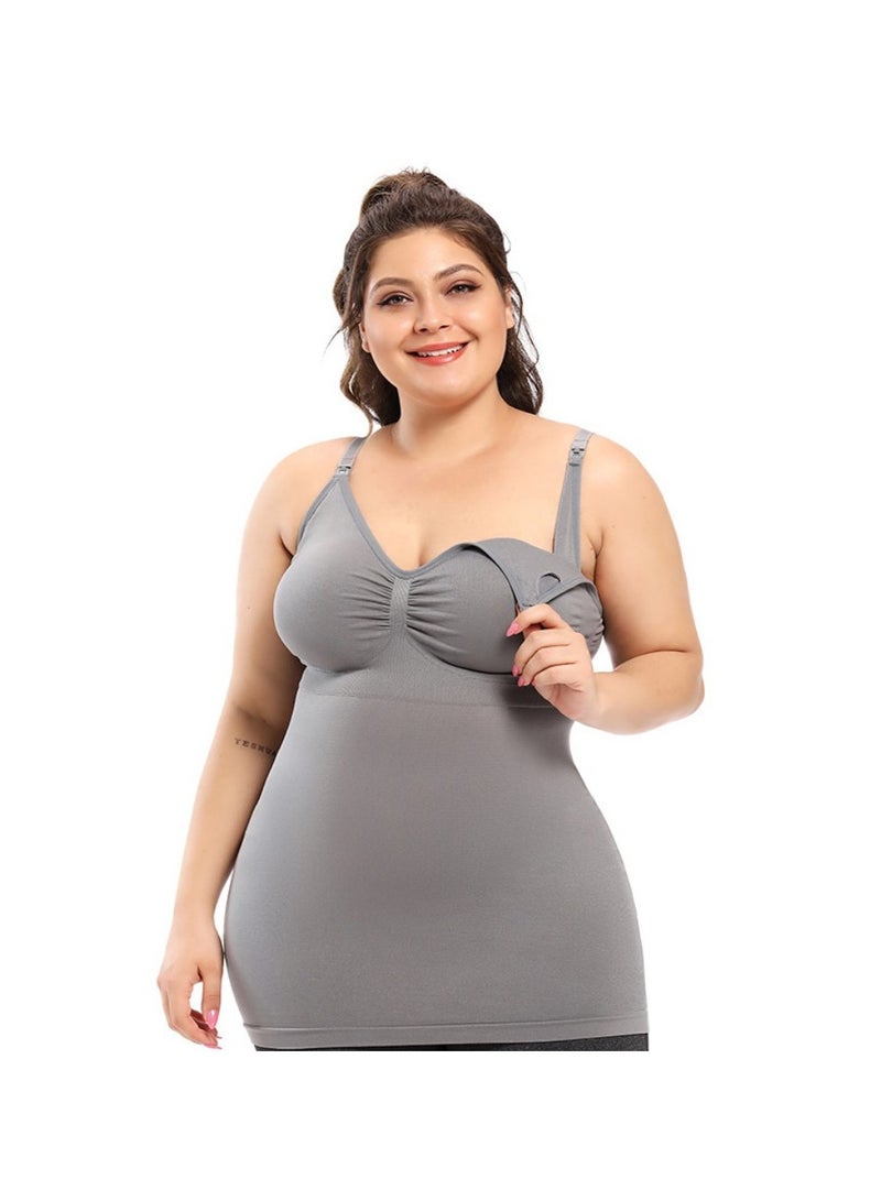 Maternity Nursing Tank Top - Grey L - pnsku/N70142472V/45/_/1736768788/c2974e7e-2aab-4316-ac71-ed3cc3a10480