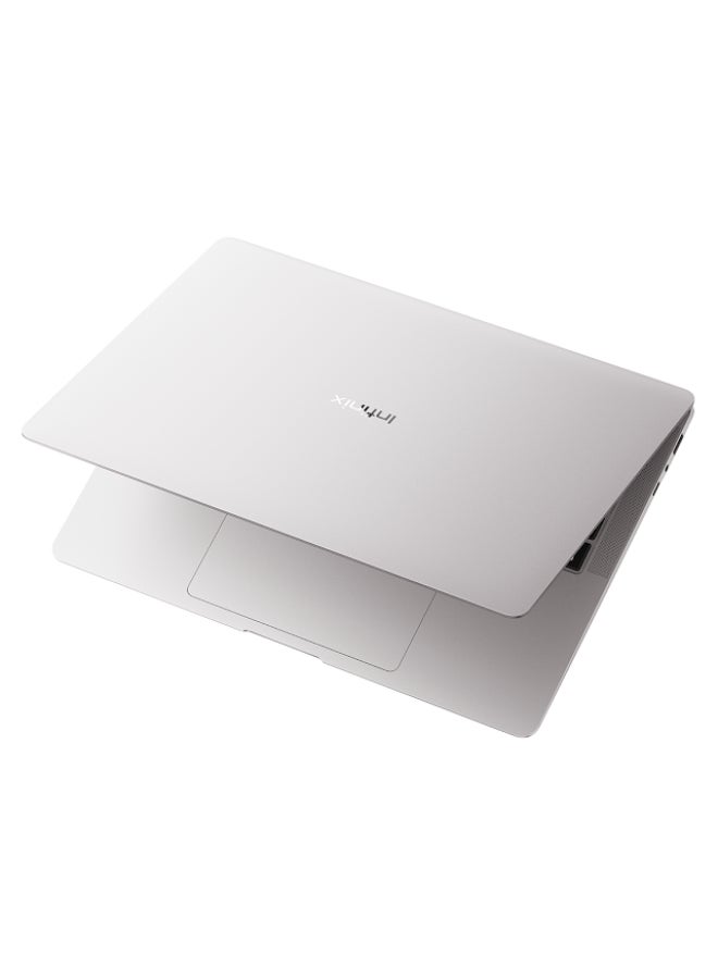 Infinix - InBook AirPro+ Laptop With 14-Inch 2.8K(2880 x 1800) Display 120Hz,Core i5-1334U Processor/16GB RAM DDR4/512GB SSD/Intel Iris XE Graphics/Windows 11 Home + Intel Core 100W Power Bank 20 000mAh, 2 Type C Ports, 1 USB Port English/Arabic Silver - Image 1