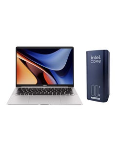 إنفينيكس InBook AirPro+ Laptop With 14-Inch 2.8K(2880 x 1800) Display 120Hz,Core i5-1334U Processor/16GB RAM DDR4/512GB SSD/Intel Iris XE Graphics/Windows 11 Home + Intel Core 100W Power Bank 20 000mAh, 2 Type C Ports, 1 USB Port English/Arabic Silver  - Image 1