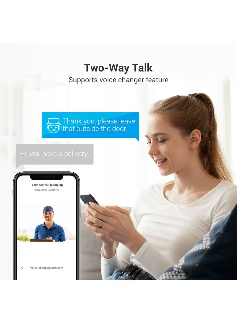 EZVIZ - CP7 Video Doorbell, 3MP 2K Smart Home Video Doorphone Camera with 7" Color Touch Screen, Remote Door/Gate Unlock, Built in Chime, Two Way Talk, Human Motion Detection, Metal Housing, Cloud/SD - Image 1