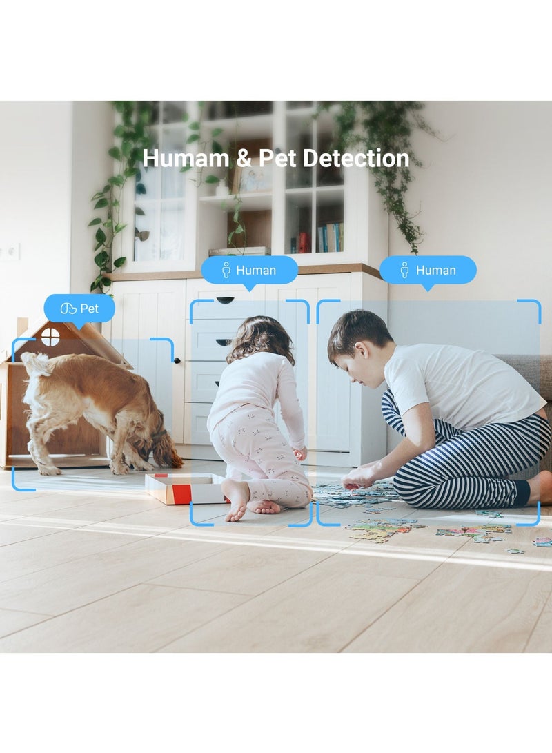 EZVIZ - Security Camera C6c, 4K 8MP CCTV Camera for Home, Indoor WiFi Camera with AI Human & Pet Detection, Smart Color Night Vision, Auto-Tracking, Two Way Calling, Dual-Band Wi-Fi 6, 512GB Storage - Image 1