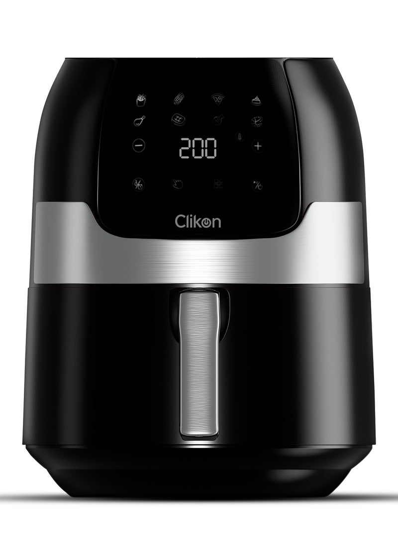 كليكون Digital Air Fryer 3.5 L Multi-Function for Frying, Baking, Grilling, Roasting, Safety Lock, Cool Touch Handle, 1400W 3.5 L 1400 W CK356 Black