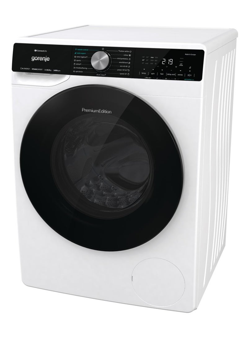 Gorenje Washing Machine 60cm, Washing capacity 10.5 kg, Spin speed: 1,400 rpm, Stain Expert, Inverter PowerDrive motor, 15 programmes, Wi-Fi, white WNS1X4ARTWIFI 68 L 1900 W WNS1X4ARTWIFI white - Image 2