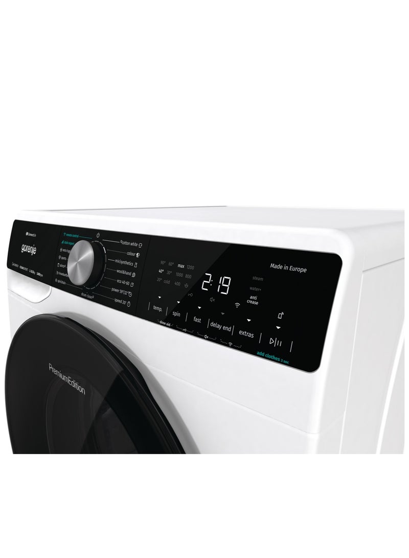 Gorenje Washing Machine 60cm, Washing capacity 10.5 kg, Spin speed: 1,400 rpm, Stain Expert, Inverter PowerDrive motor, 15 programmes, Wi-Fi, white WNS1X4ARTWIFI 68 L 1900 W WNS1X4ARTWIFI white - Image 4