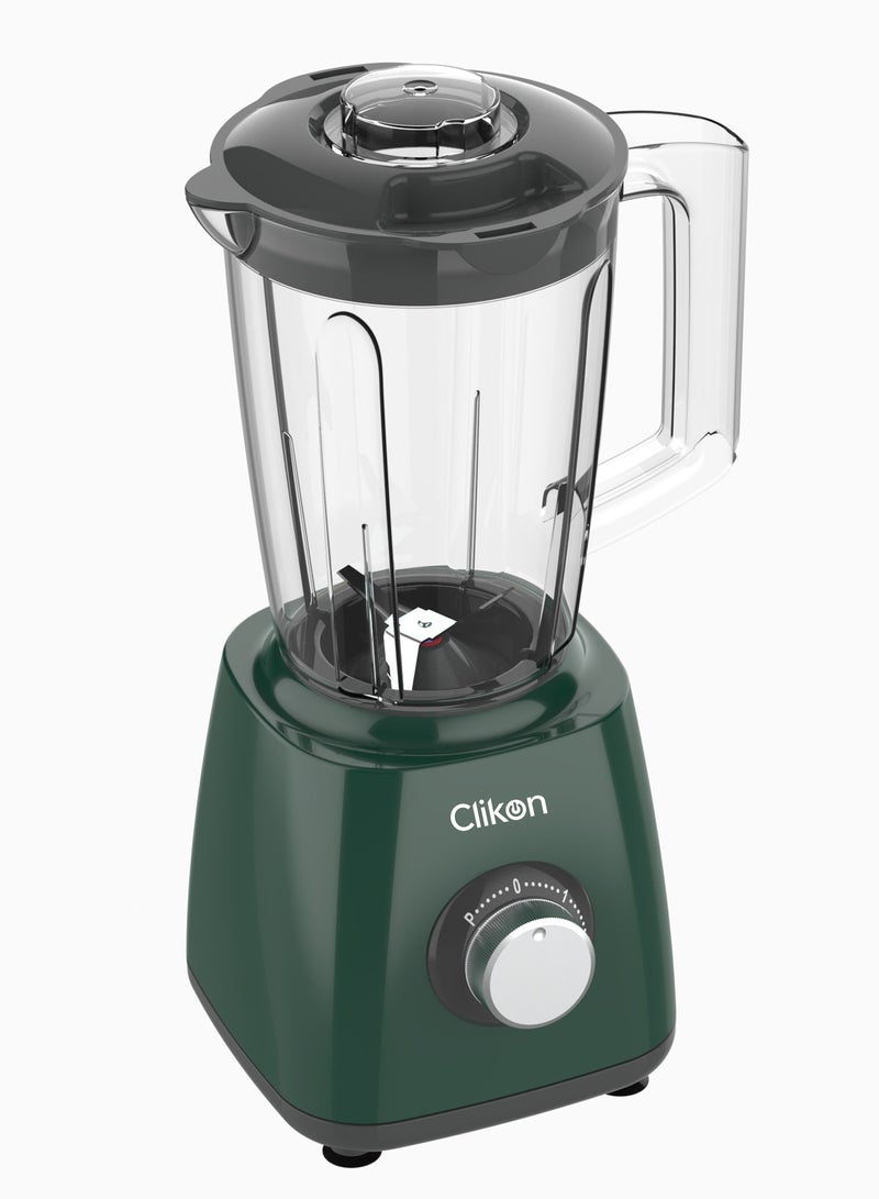 2-In-1 Juicer Blender Chopper Set 1.5 L , 500W Powerful Motor With 2 Speed Setting And Pulse,Over load cut-off, Stainless Steel Blade, 50g Wet & Dry Grinder Jar 1.5 L 500 W CK2681 Green