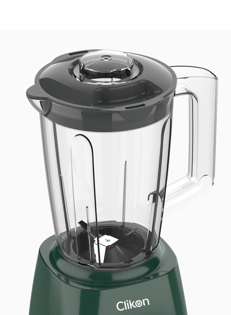 2-In-1 Juicer Blender Chopper Set 1.5 L , 500W Powerful Motor With 2 Speed Setting And Pulse,Over load cut-off, Stainless Steel Blade, 50g Wet & Dry Grinder Jar 1.5 L 500 W CK2681 Green